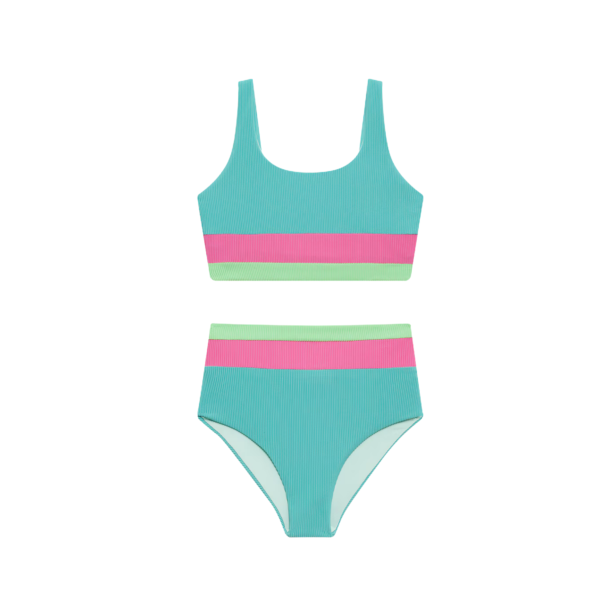Little Mackenzie Heidi Set | Strawberry Ice Colorblock