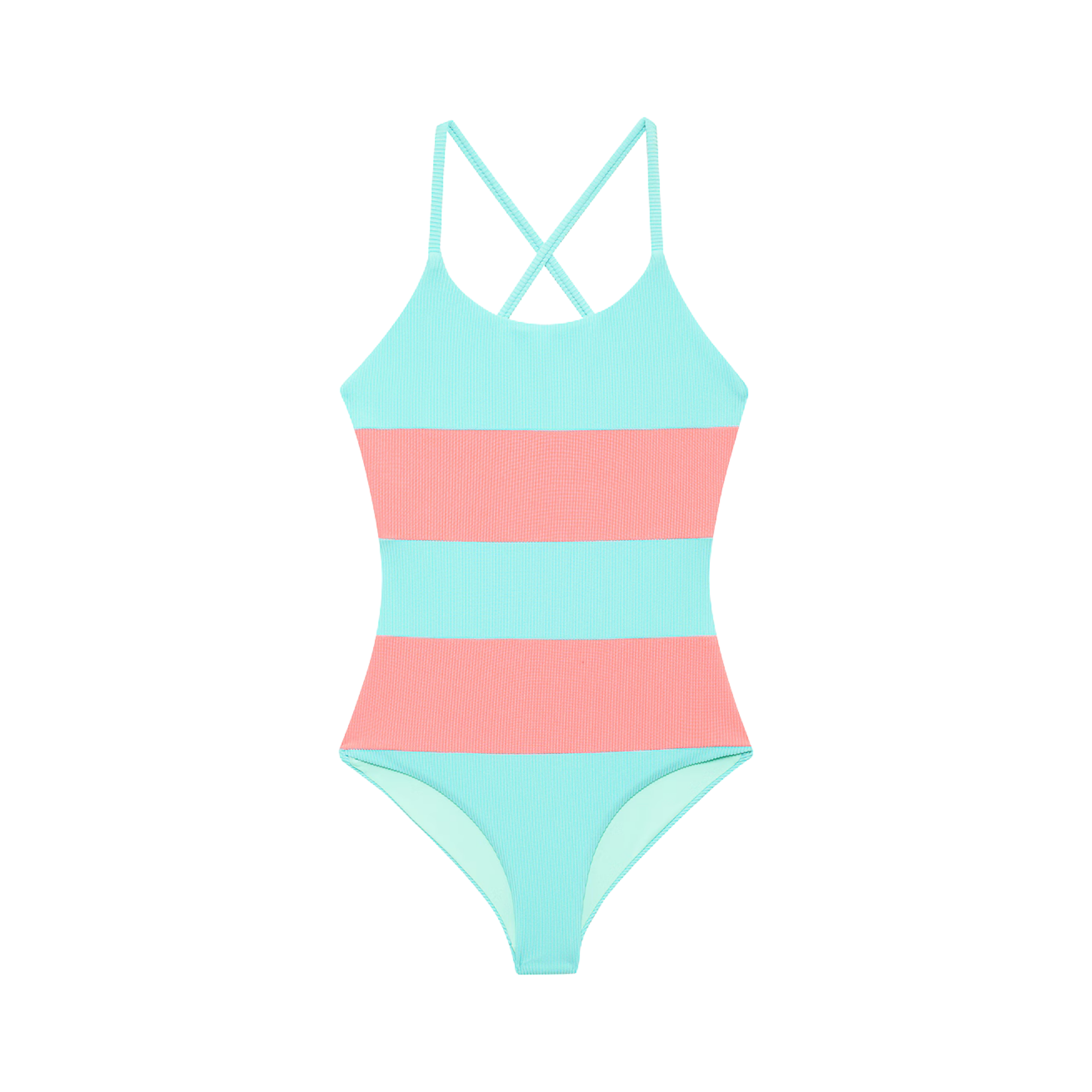 Little Calista Swimsuit | Guava Jelly Colorblock