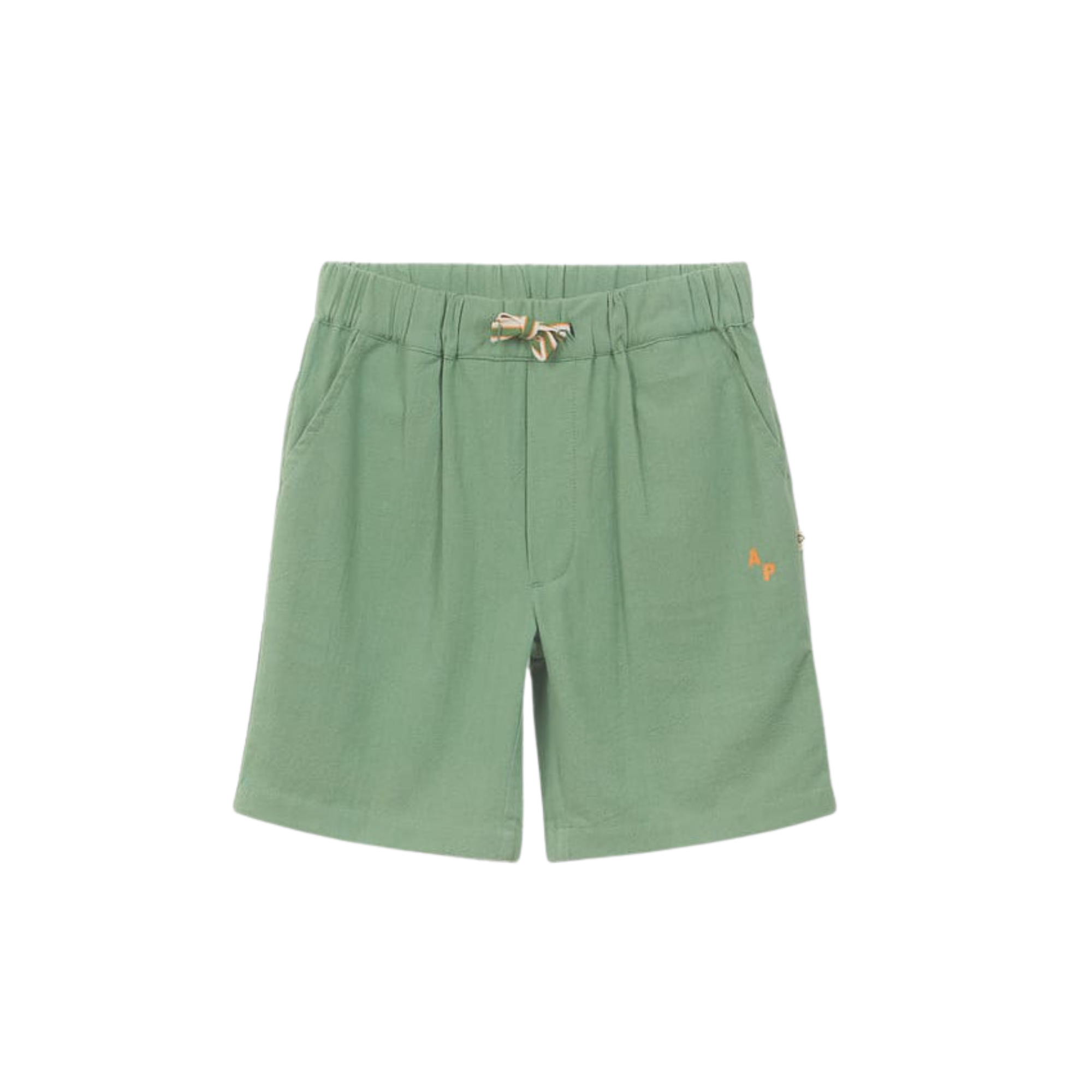 Rustic Cotton Bermuda Shorts | Khaki