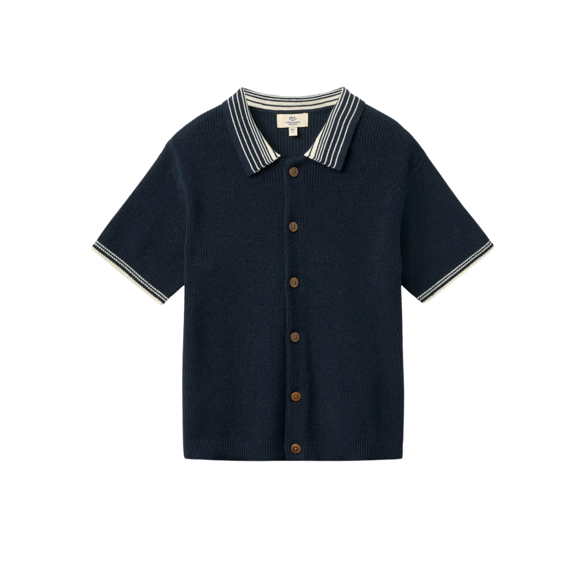 Knitted Pattern Shirt | Navy