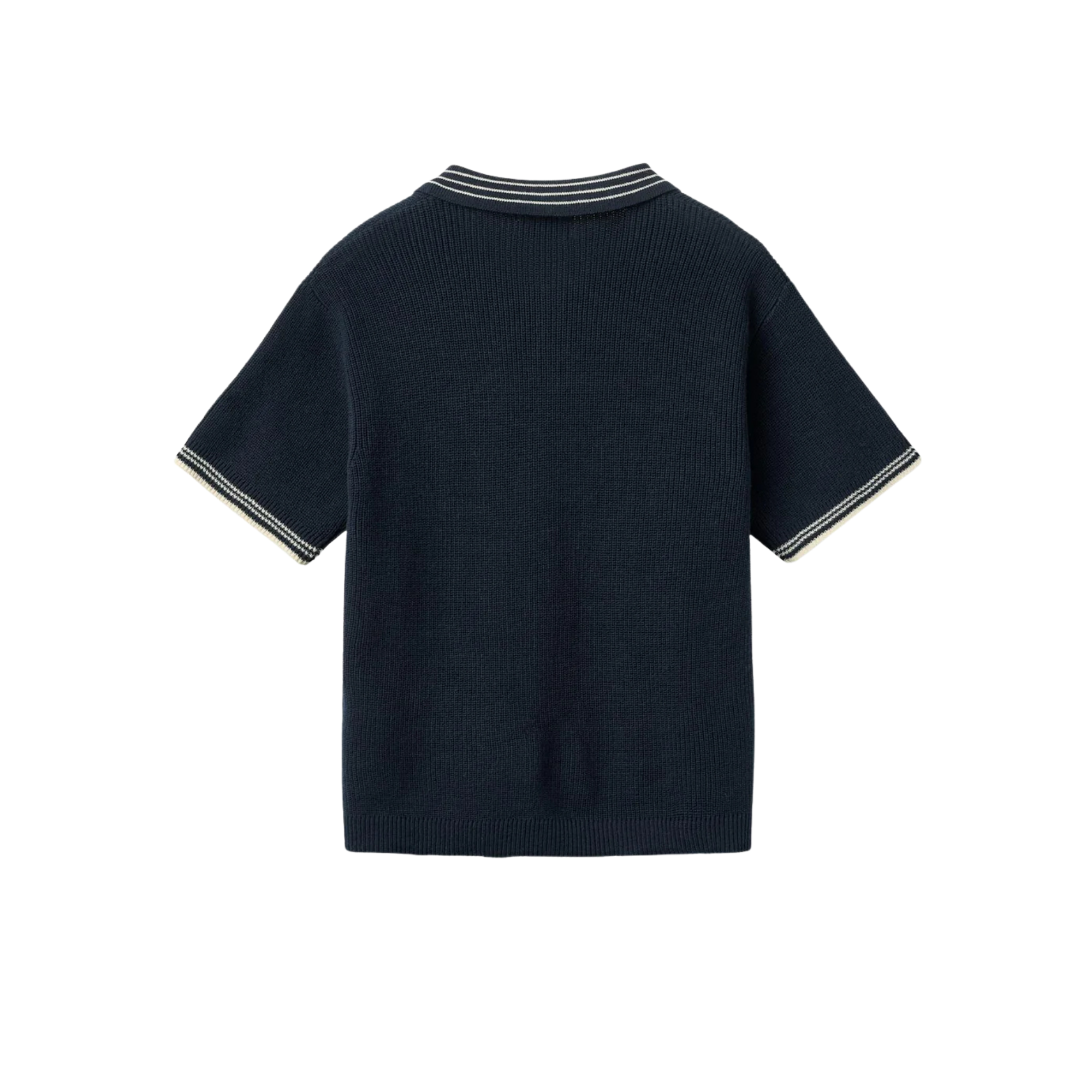 Knitted Pattern Shirt | Navy
