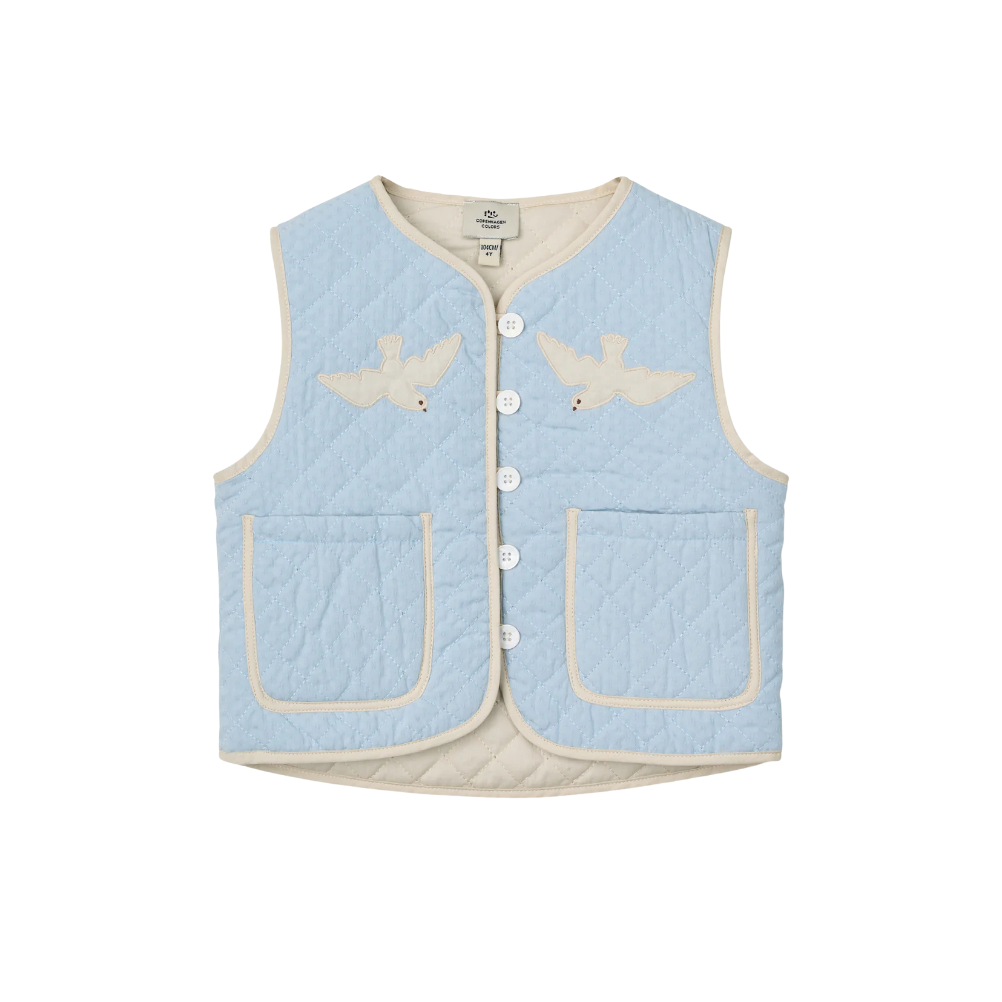 Quilted Vest | Blue