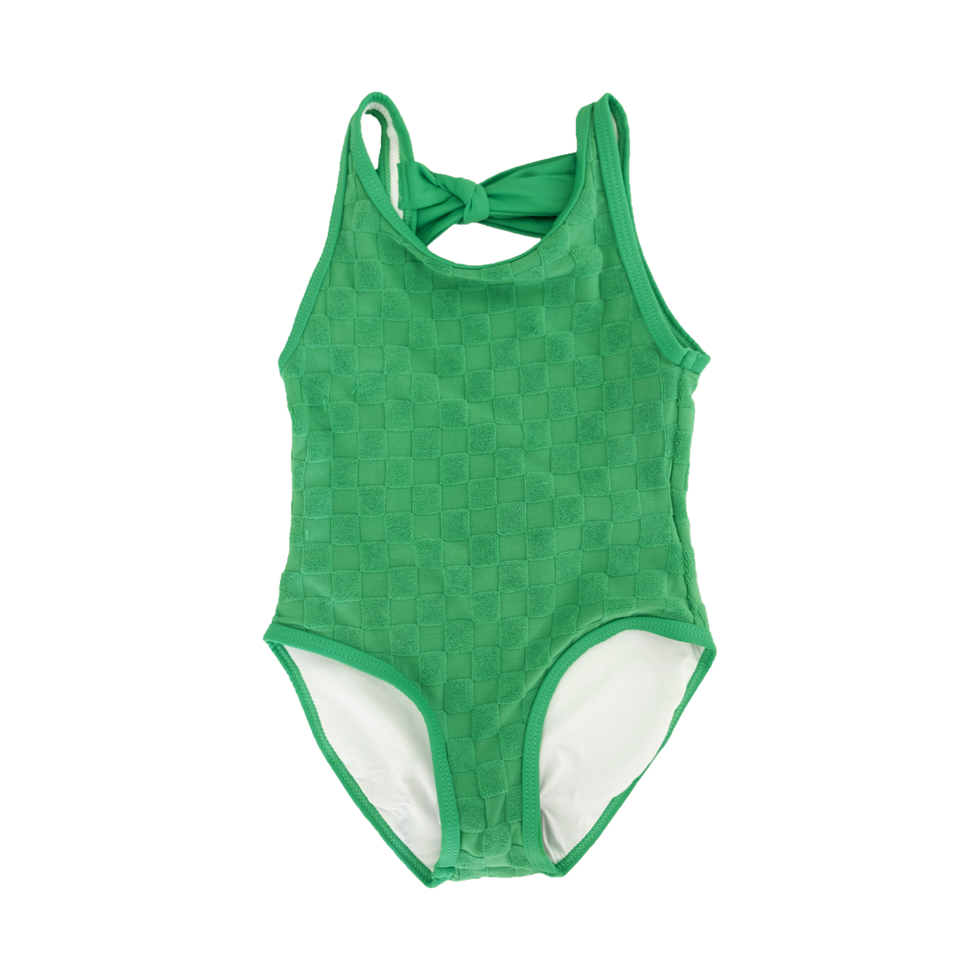 Hamptons Terry Check One Piece Swimsuit