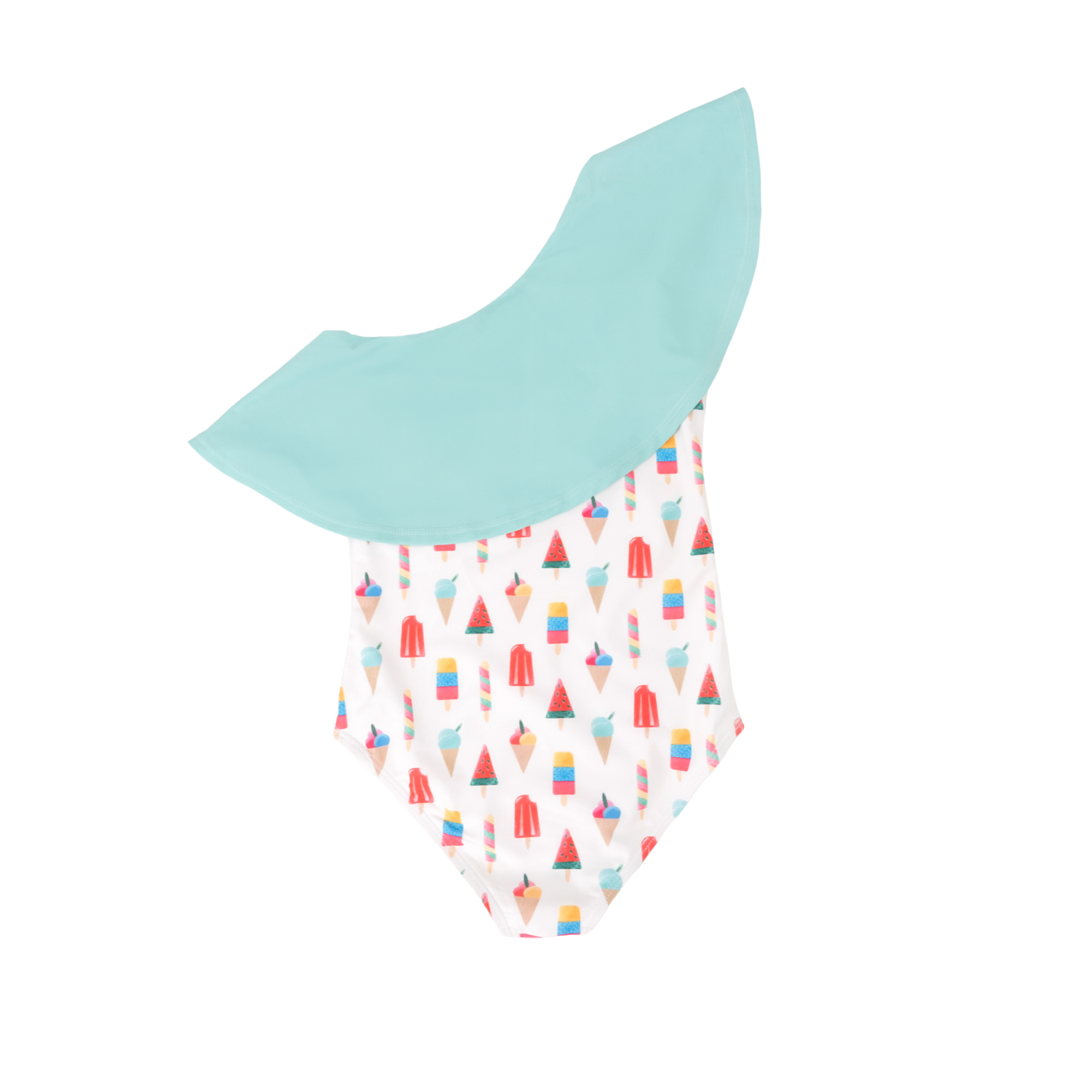 Popsicle One Shoulder Ruffle