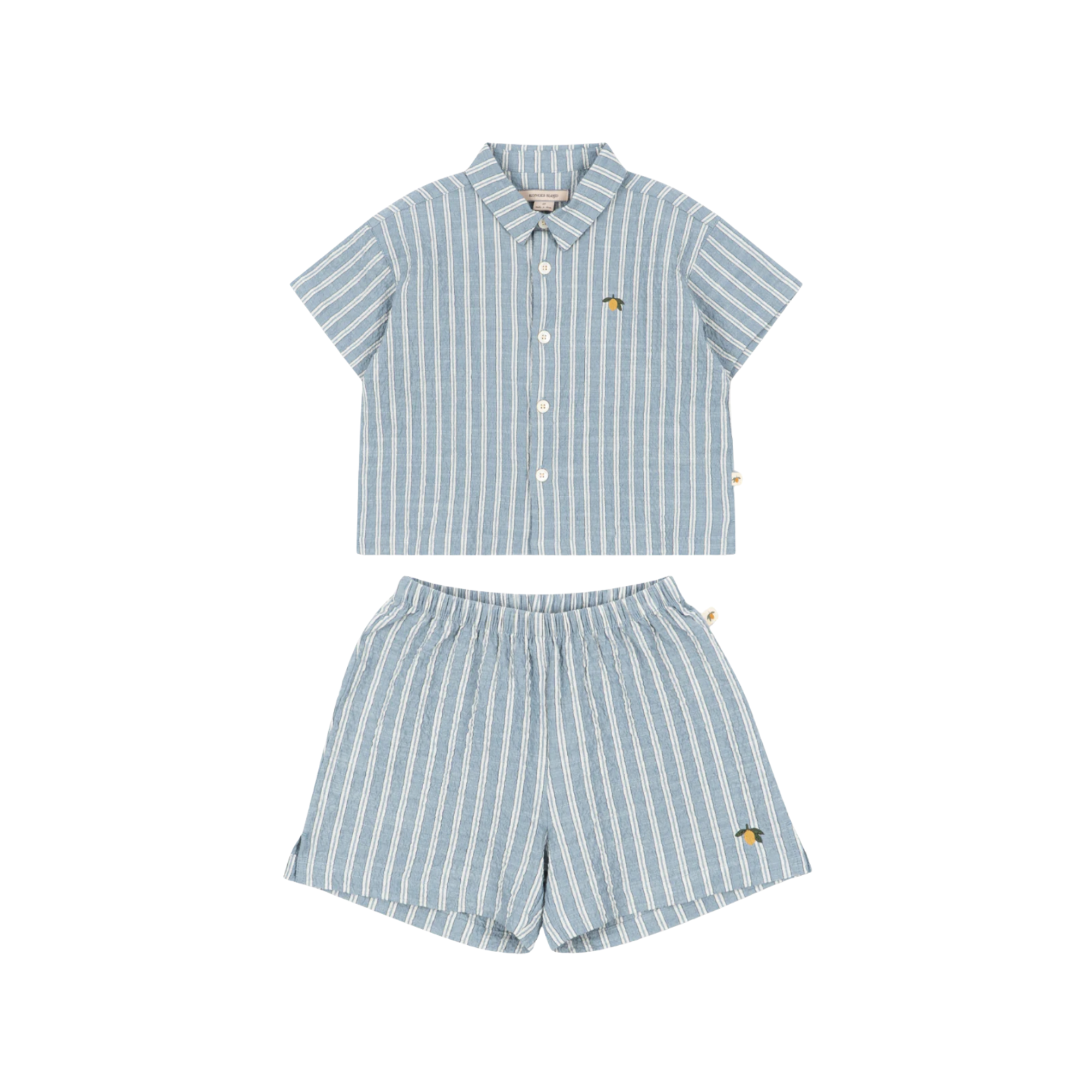 Elliot Shorts Set | Trio Bleu Stripe