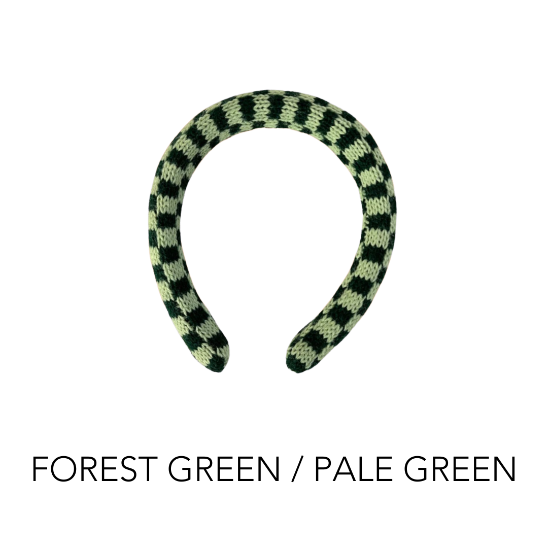 Knit Headband | Checkered