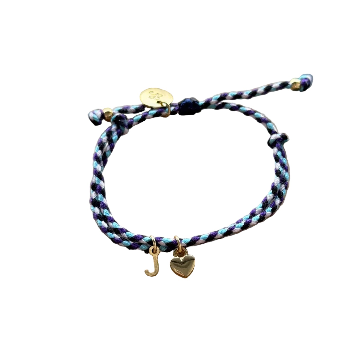 Braided Bracelets | Initial + Charm