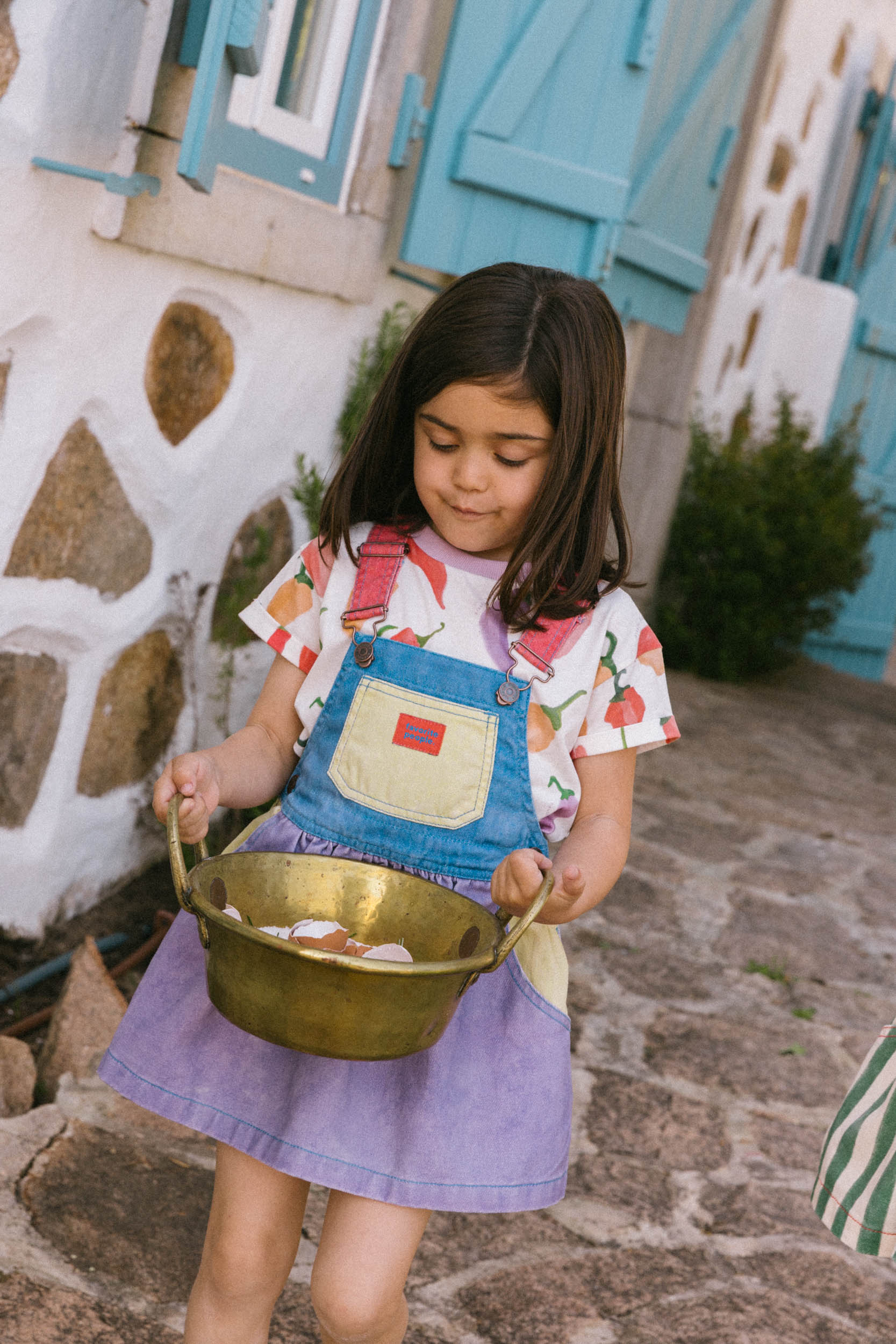Mozzarella Skirt Overalls