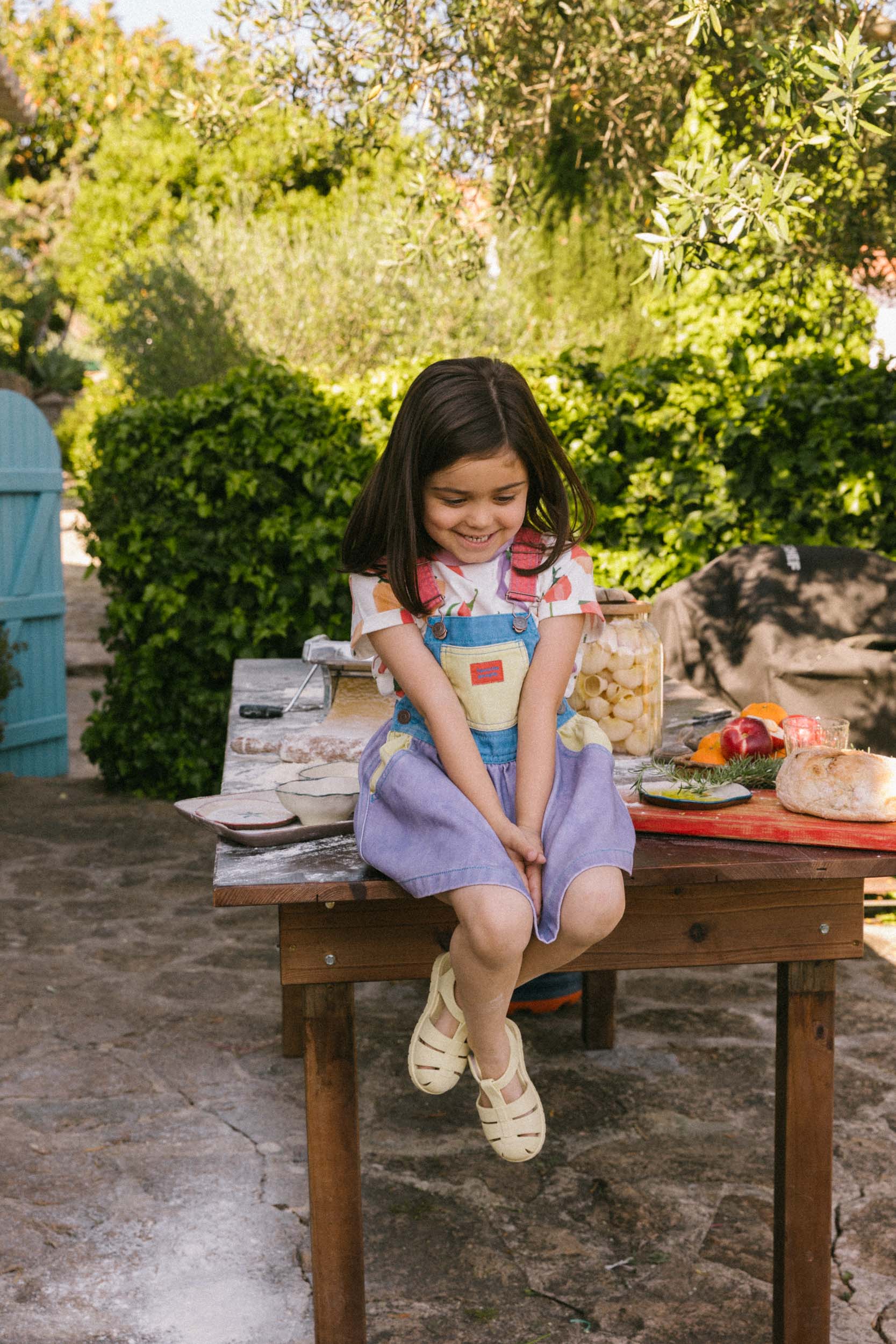 Mozzarella Skirt Overalls