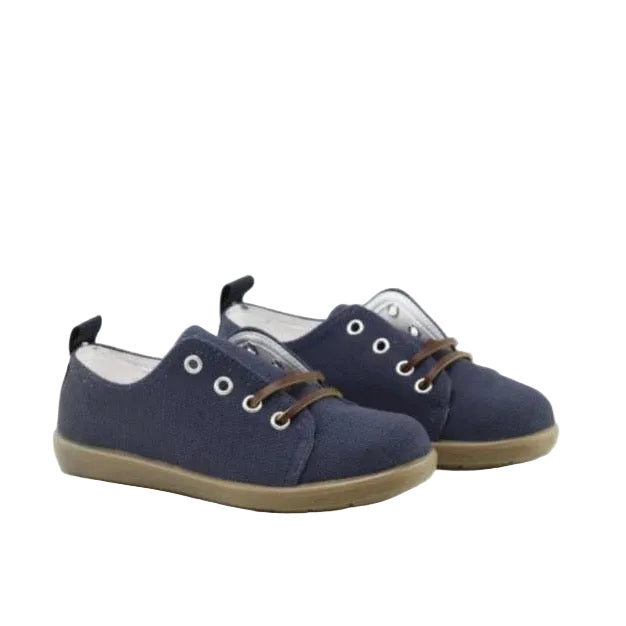 Linen Sport Shoes | Navy