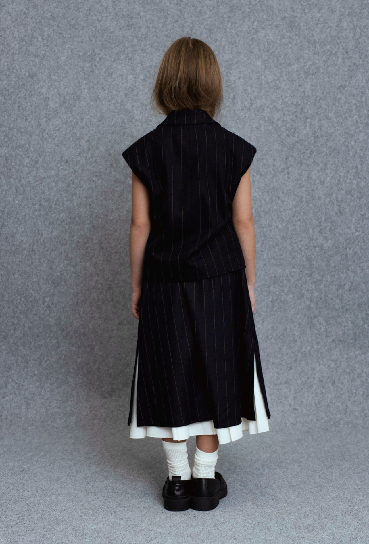 Nass Waistcoat | Navy Stripes