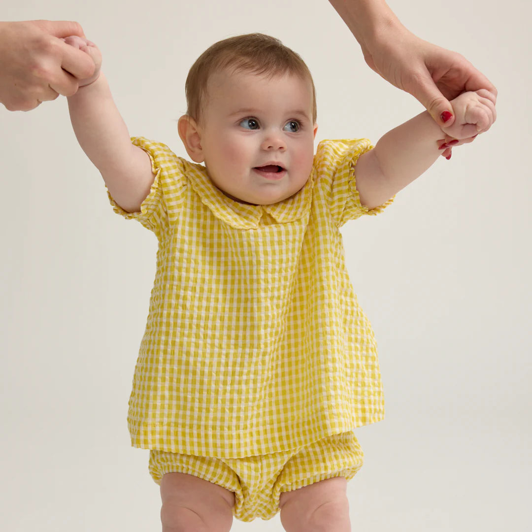 Top And Bloomer Set | Soleil Gingham