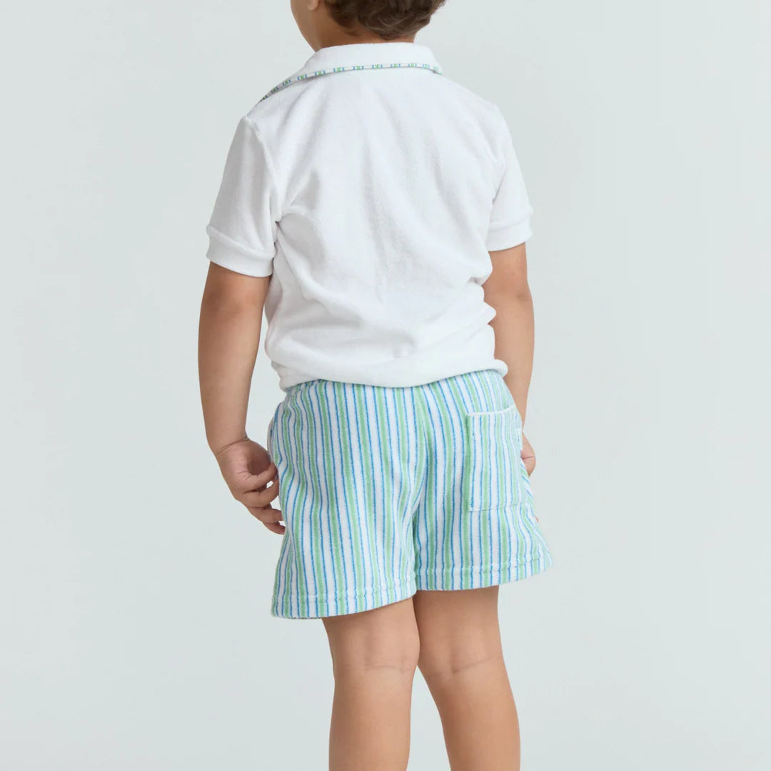French Terry Short | Tamarin Stripe
