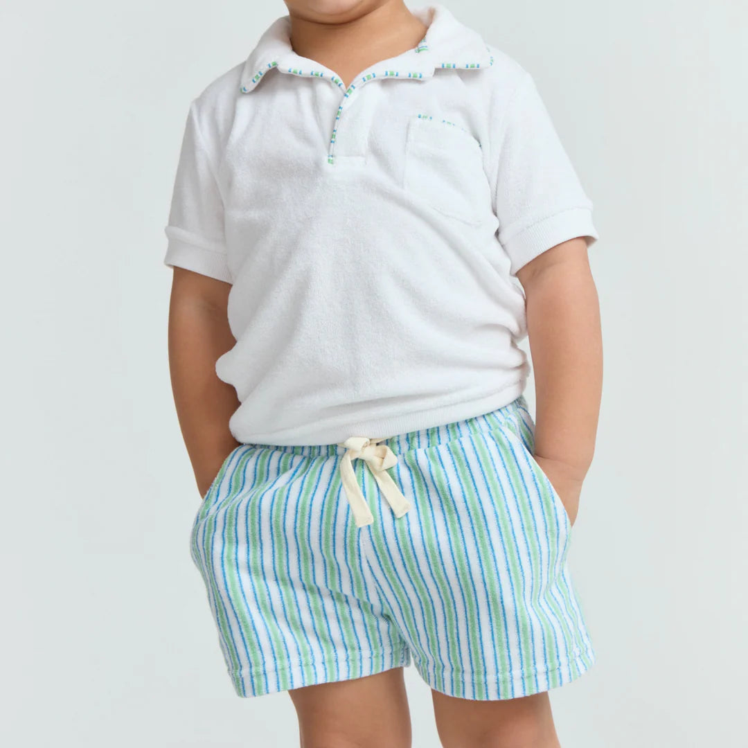 French Terry Short | Tamarin Stripe