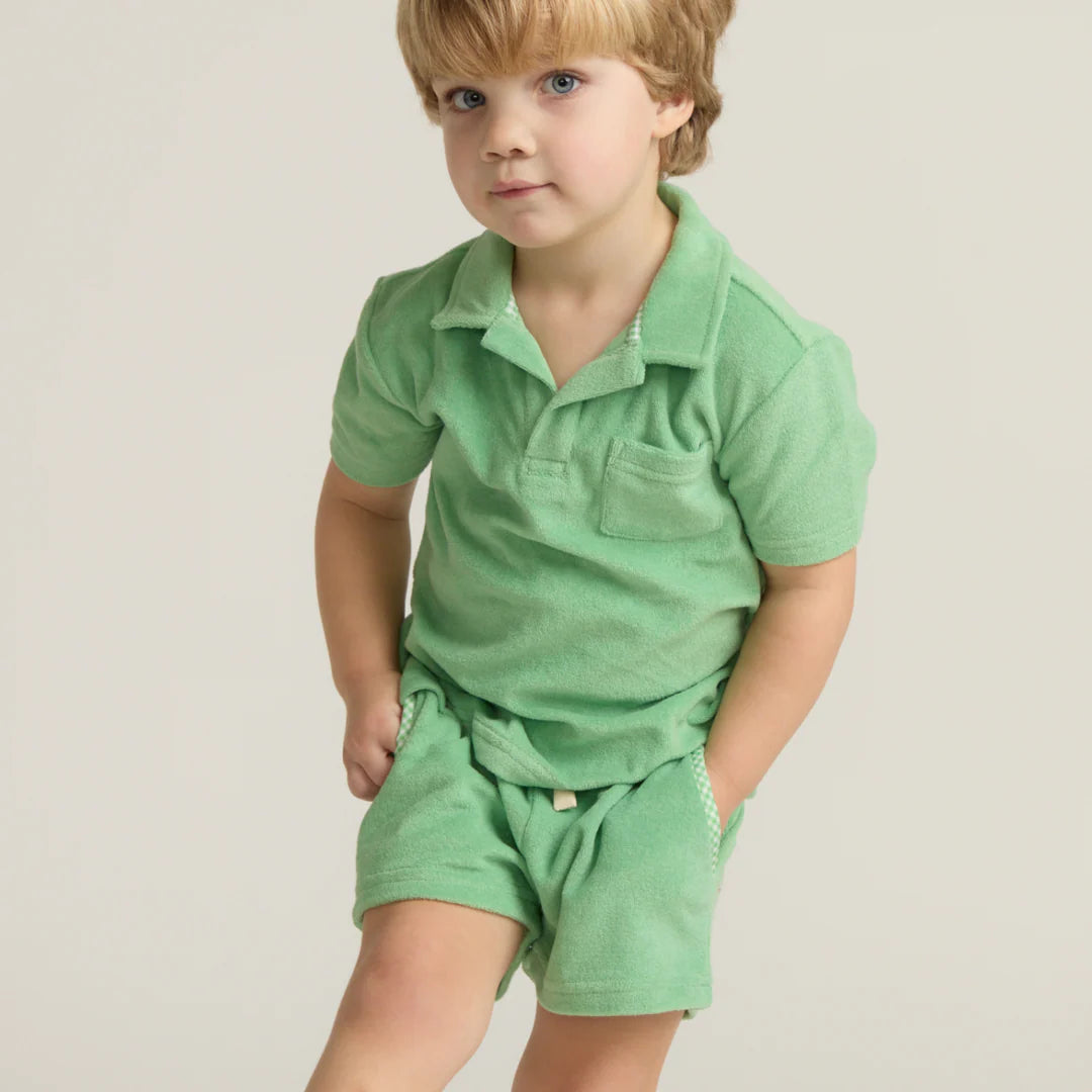 French Terry Polo | Gustavia Green
