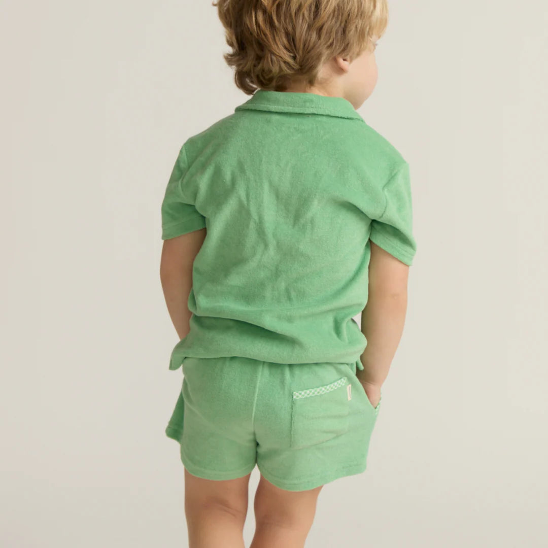 French Terry Polo | Gustavia Green