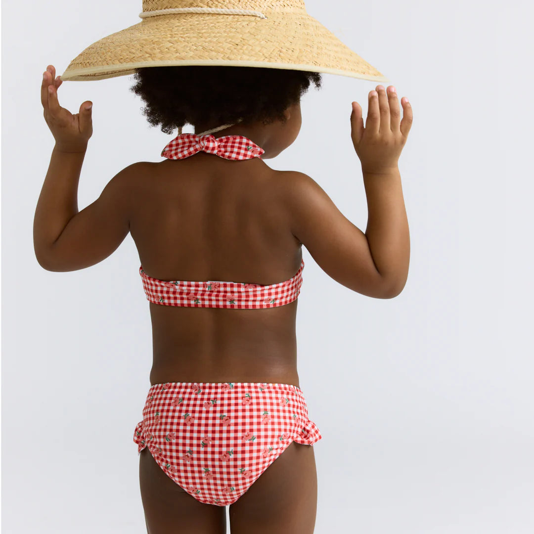 Halter Neck Bikini | Cranberry Gingham