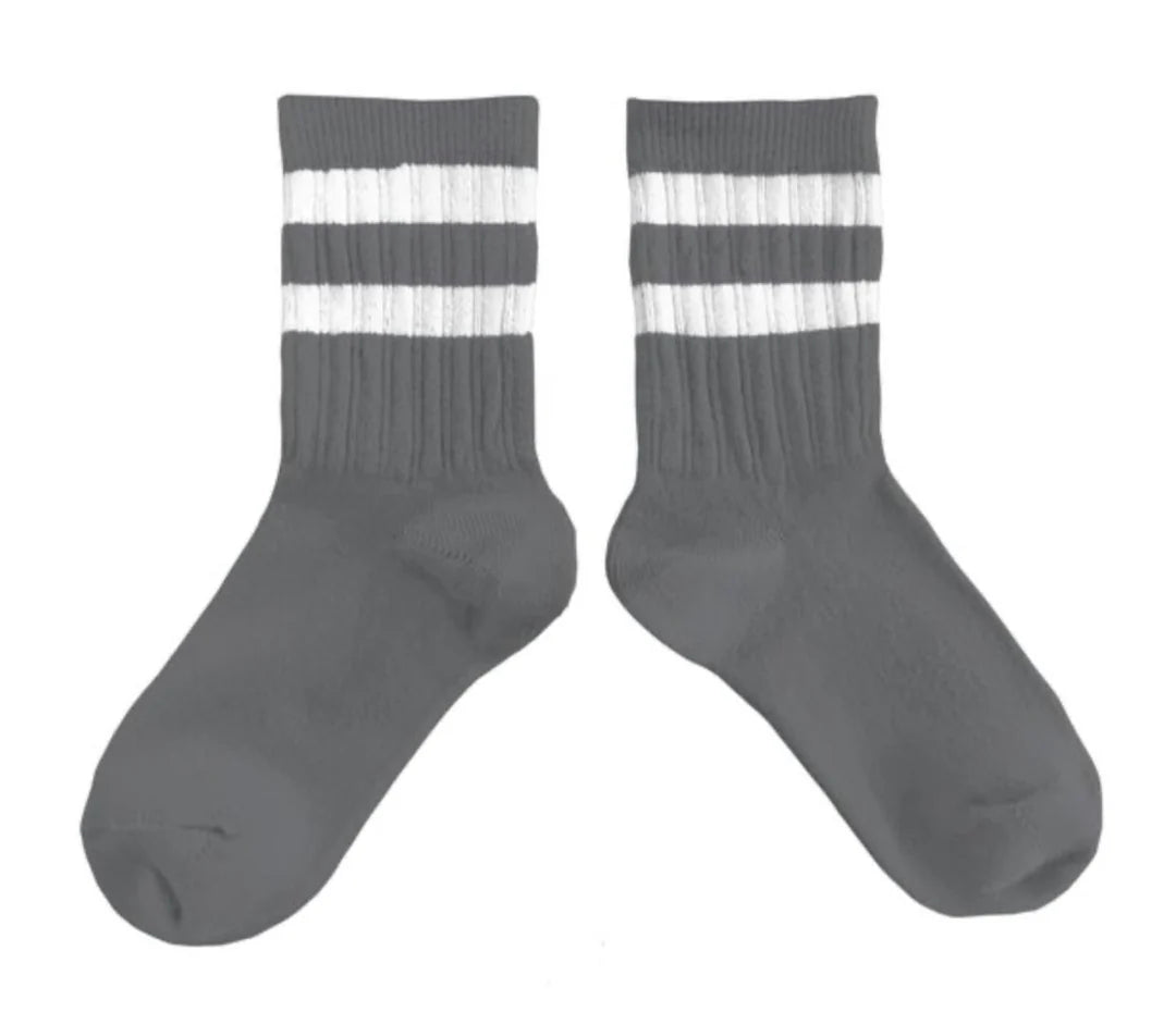 Nico Varsity Socks | Gris Galet