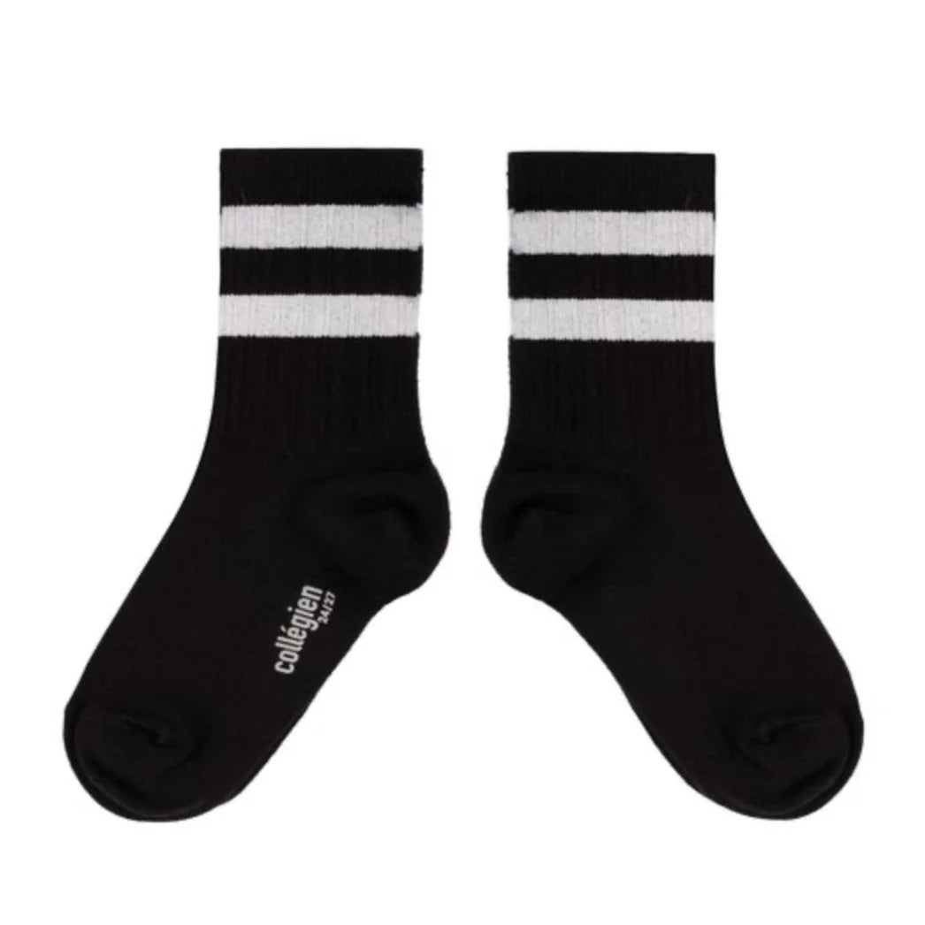 Nico Varsity Socks | Black
