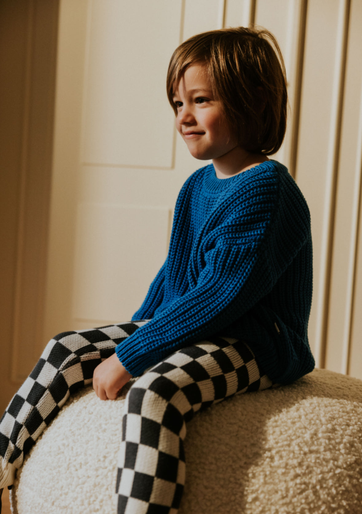 Chunky Knitted Sweater | Royal Blue