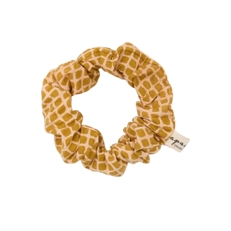 Manjuk Mosaic Scrunchie | Tobacco