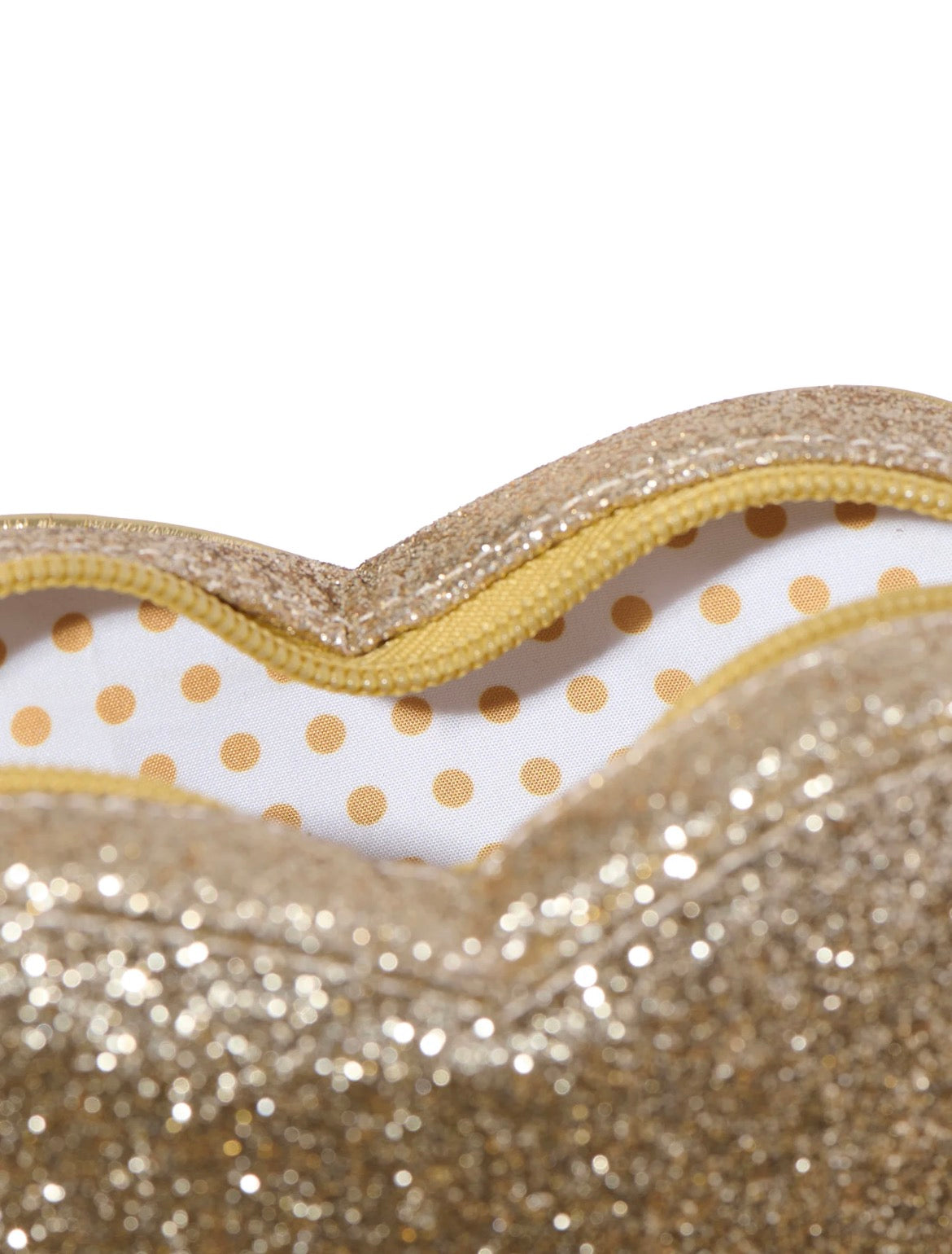 Love Heart Gold Glitter Bag