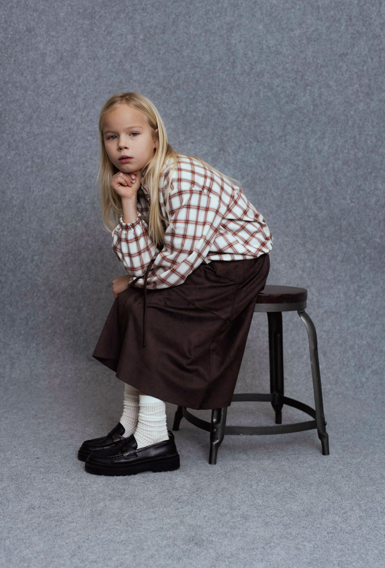 Anano Skirt | Coffee Leather