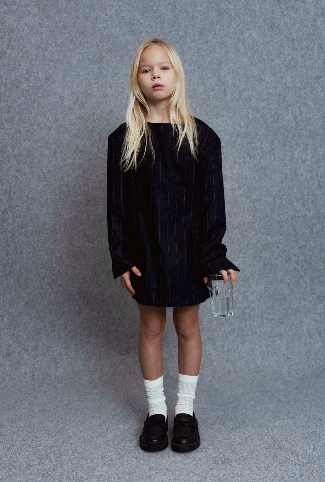 Pola Dress | Navy Stripes