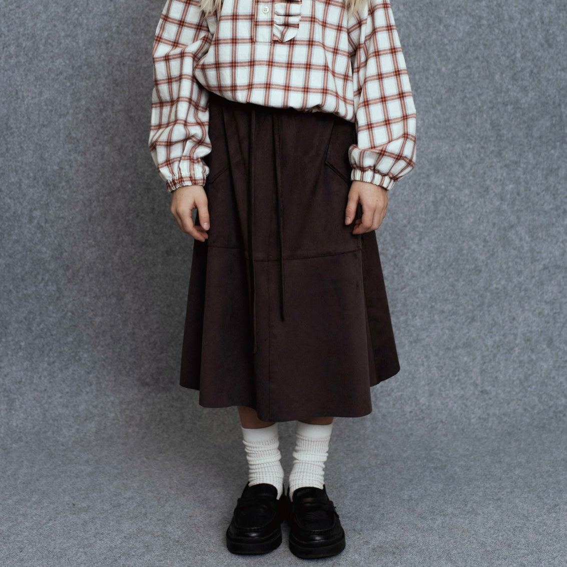 Anano Skirt | Coffee Leather