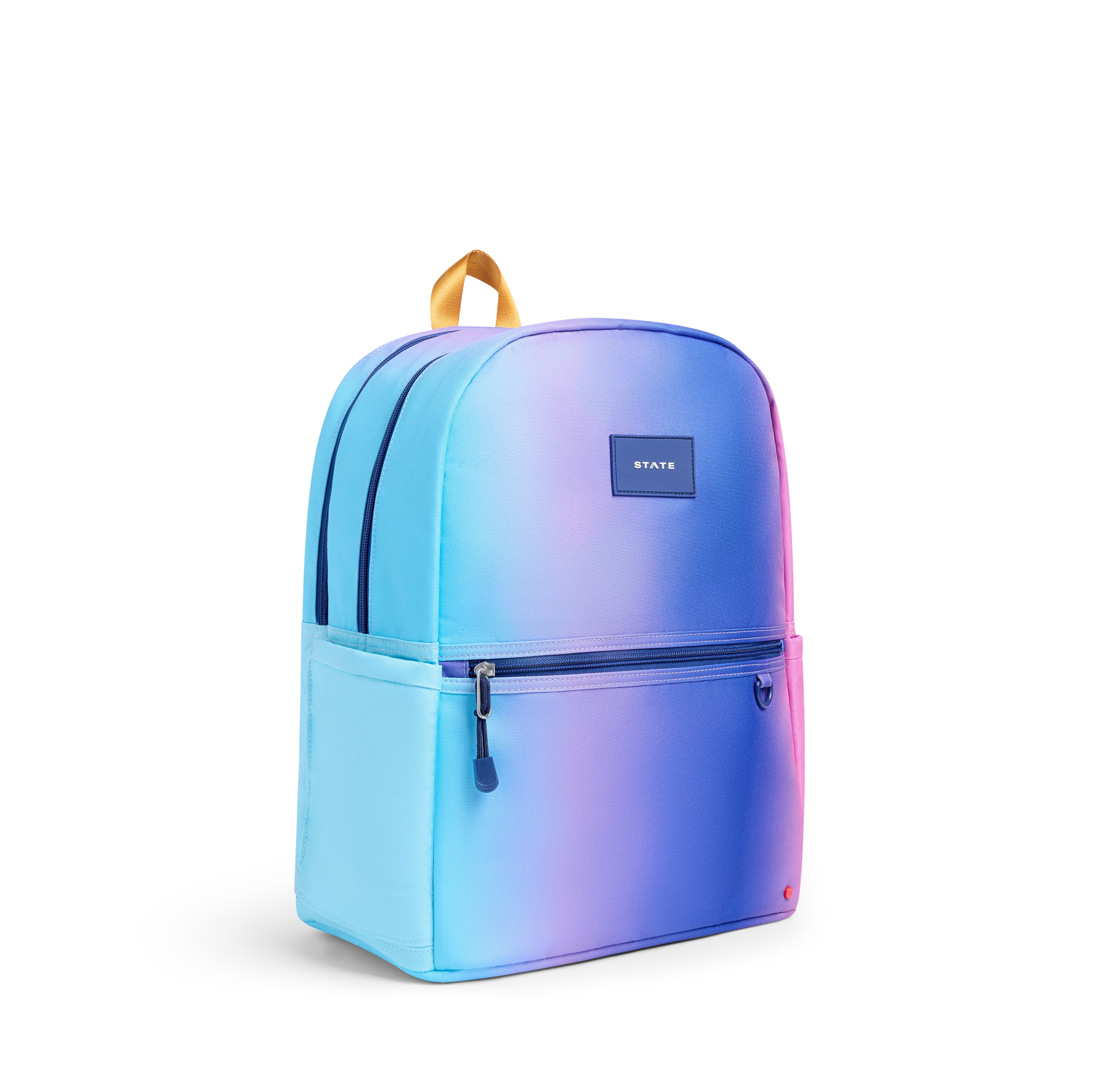 Kane Double Pocket Backpack | Blue/Pink Gradient