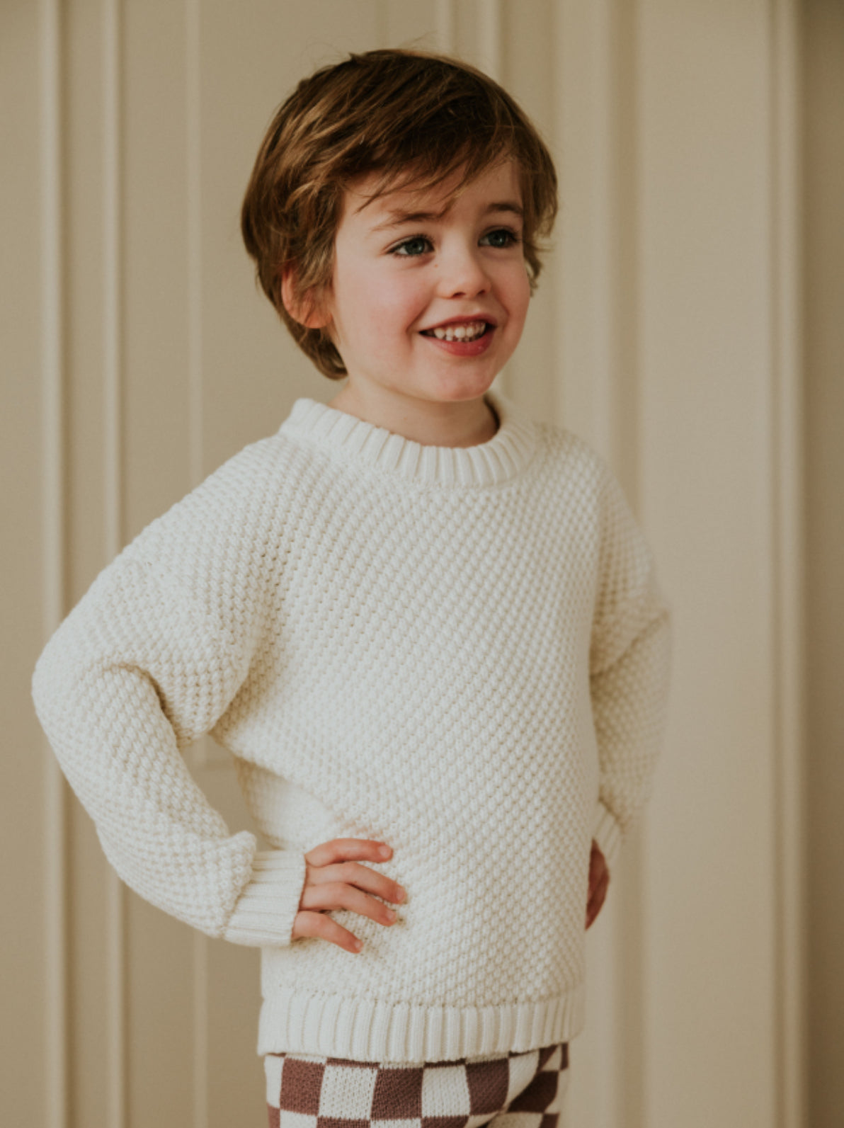 Kyoto Knitted Sweater | Pearl