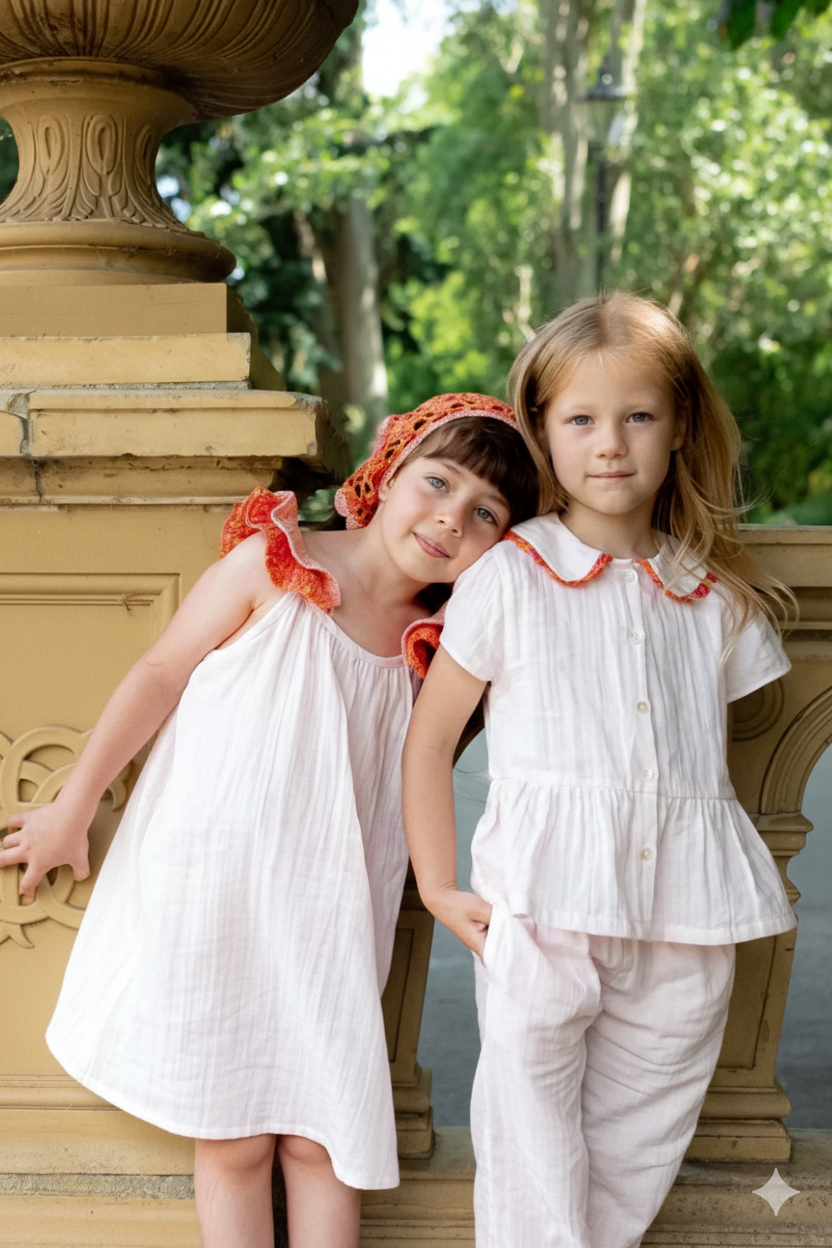 Frill Dress Susy | Sunset