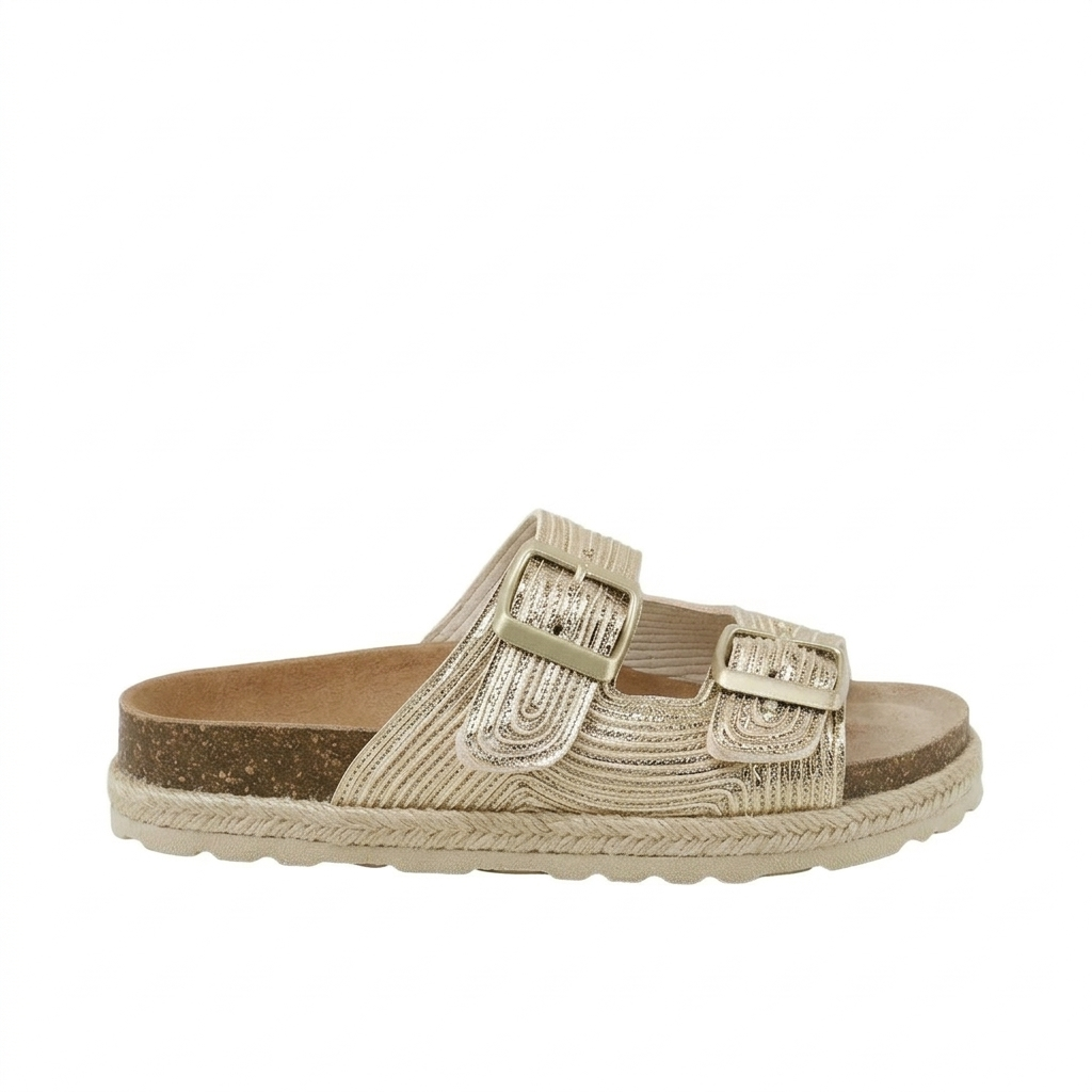 Bio Sandals with Buckles | Gold