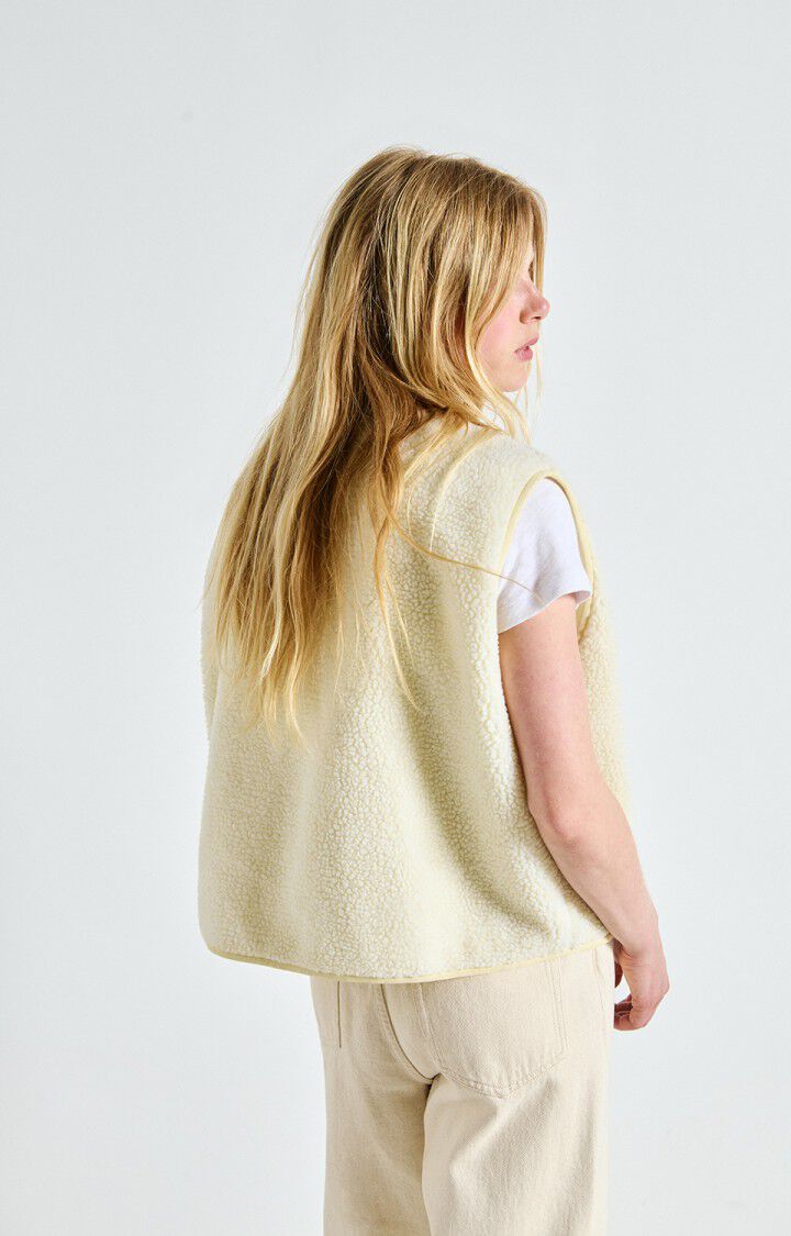 Womens Hoktown Sleeveless Jacket | Ecru