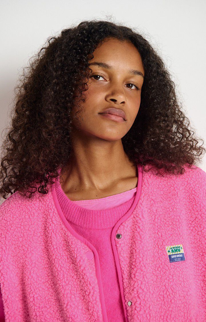 Womens Hoktown Sleeveless Jacket | Acid Pink Melange