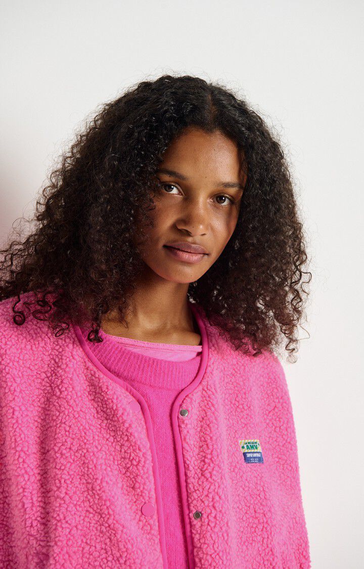 Womens Hoktown Sleeveless Jacket | Acid Pink Melange