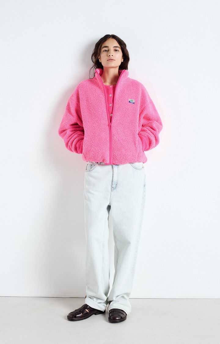 Womens Hoktown Jacket | Acid Pink Melange