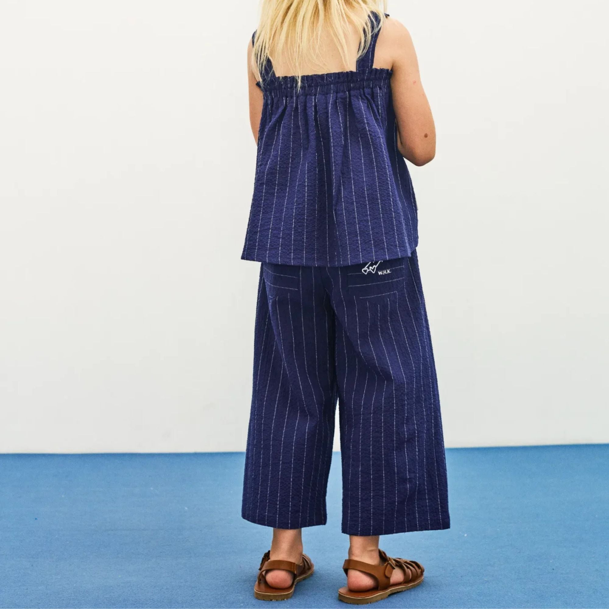 Heart Glasses Pants | Blue