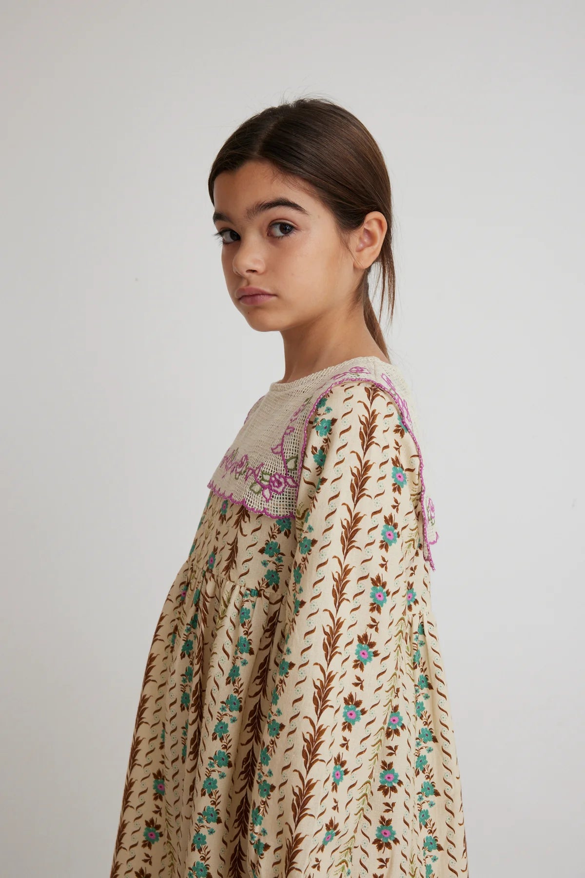 Eliza Dress | Floral Stripe