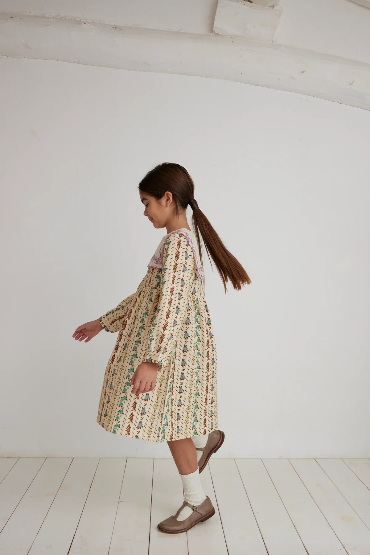 Eliza Dress | Floral Stripe