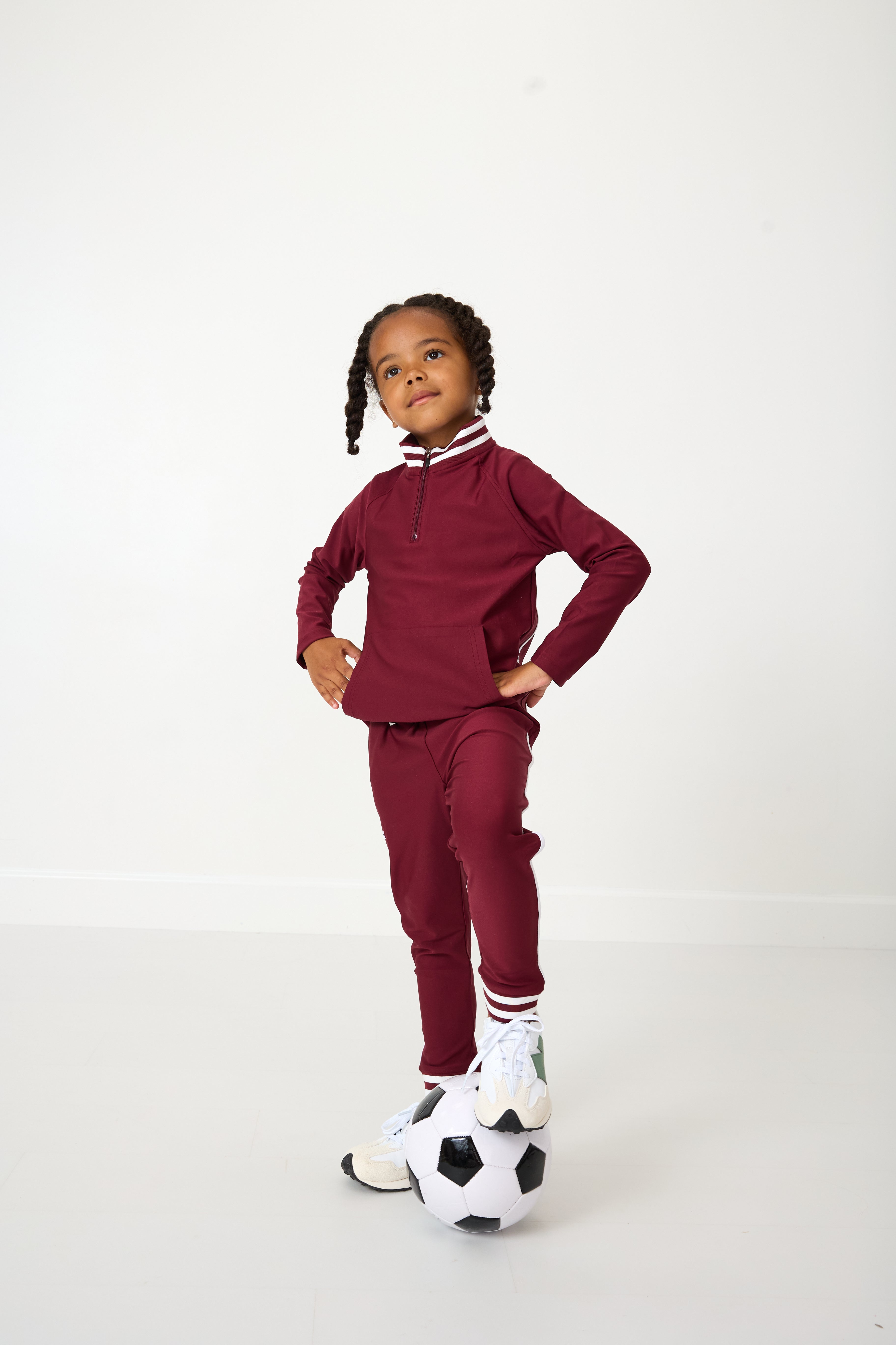 Retro Half-Zip | Maroon