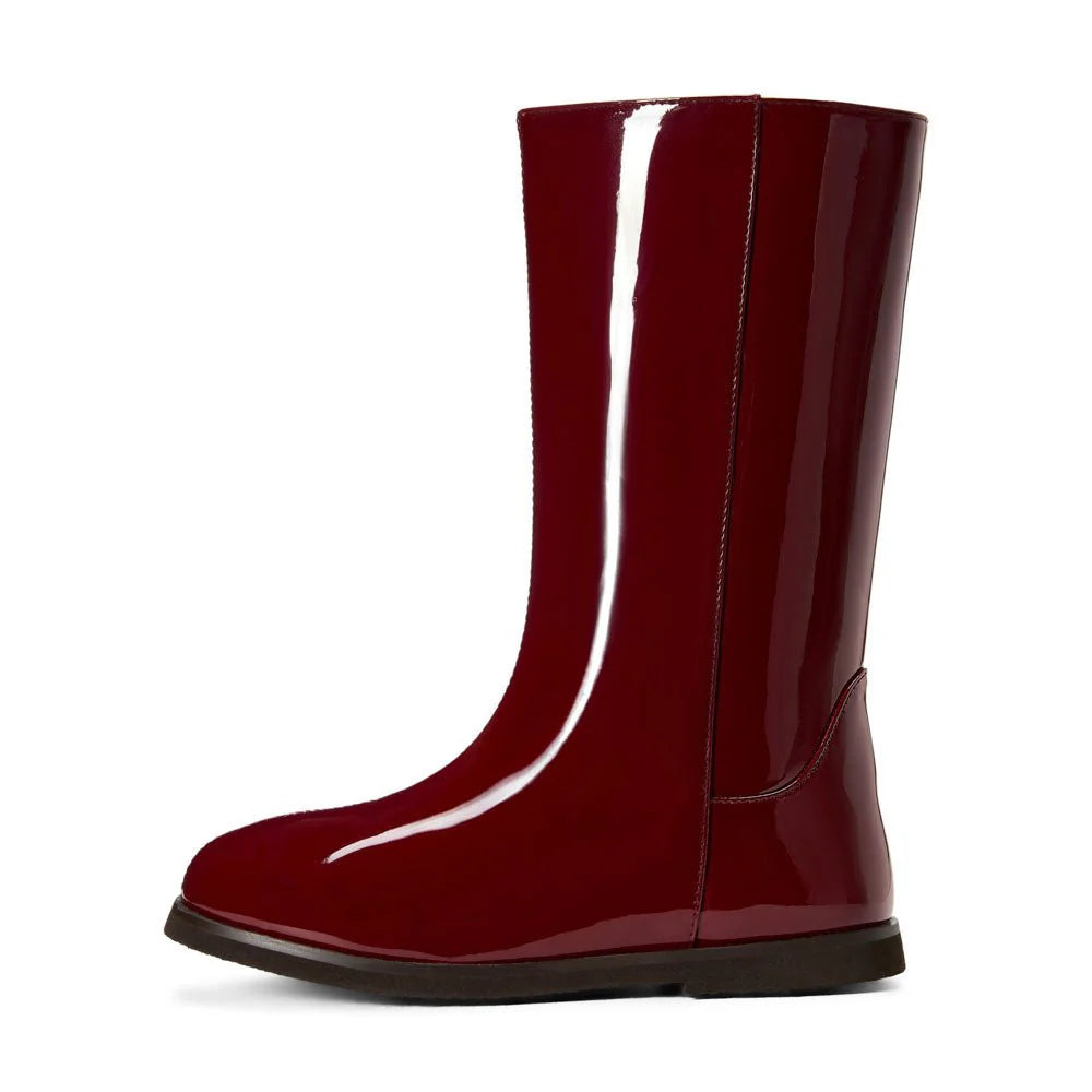 Ann Boots | Burgundy