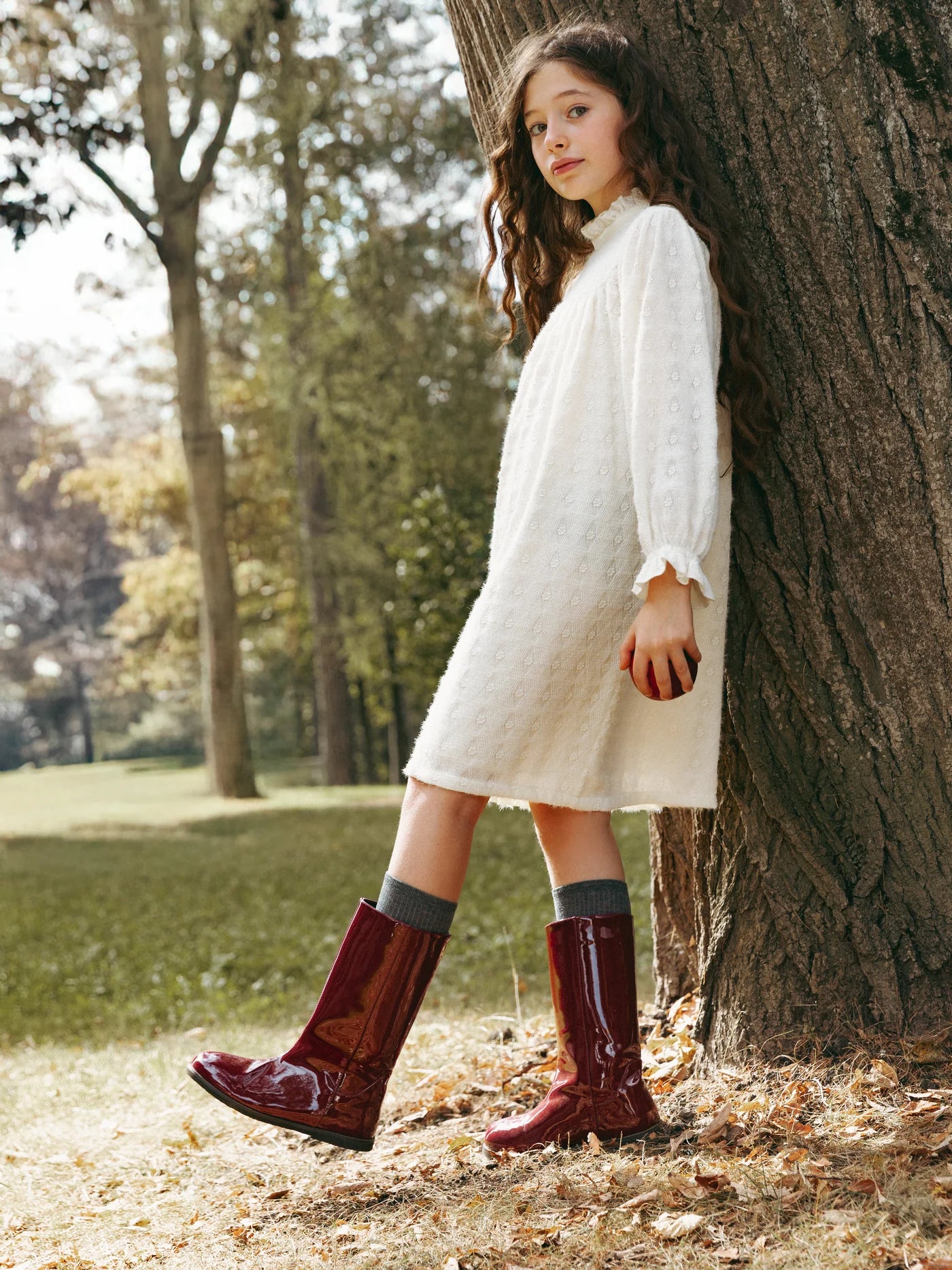 Ann Boots | Burgundy