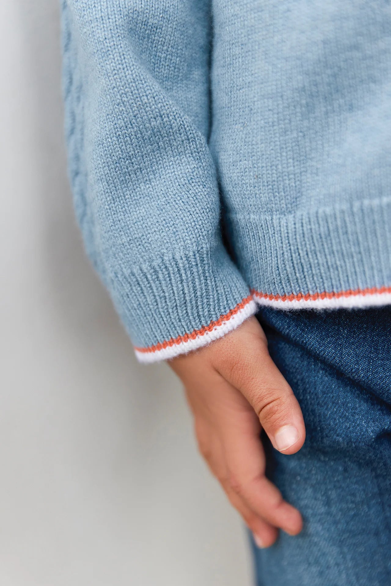 Gilet Cardigan | Grey Blue