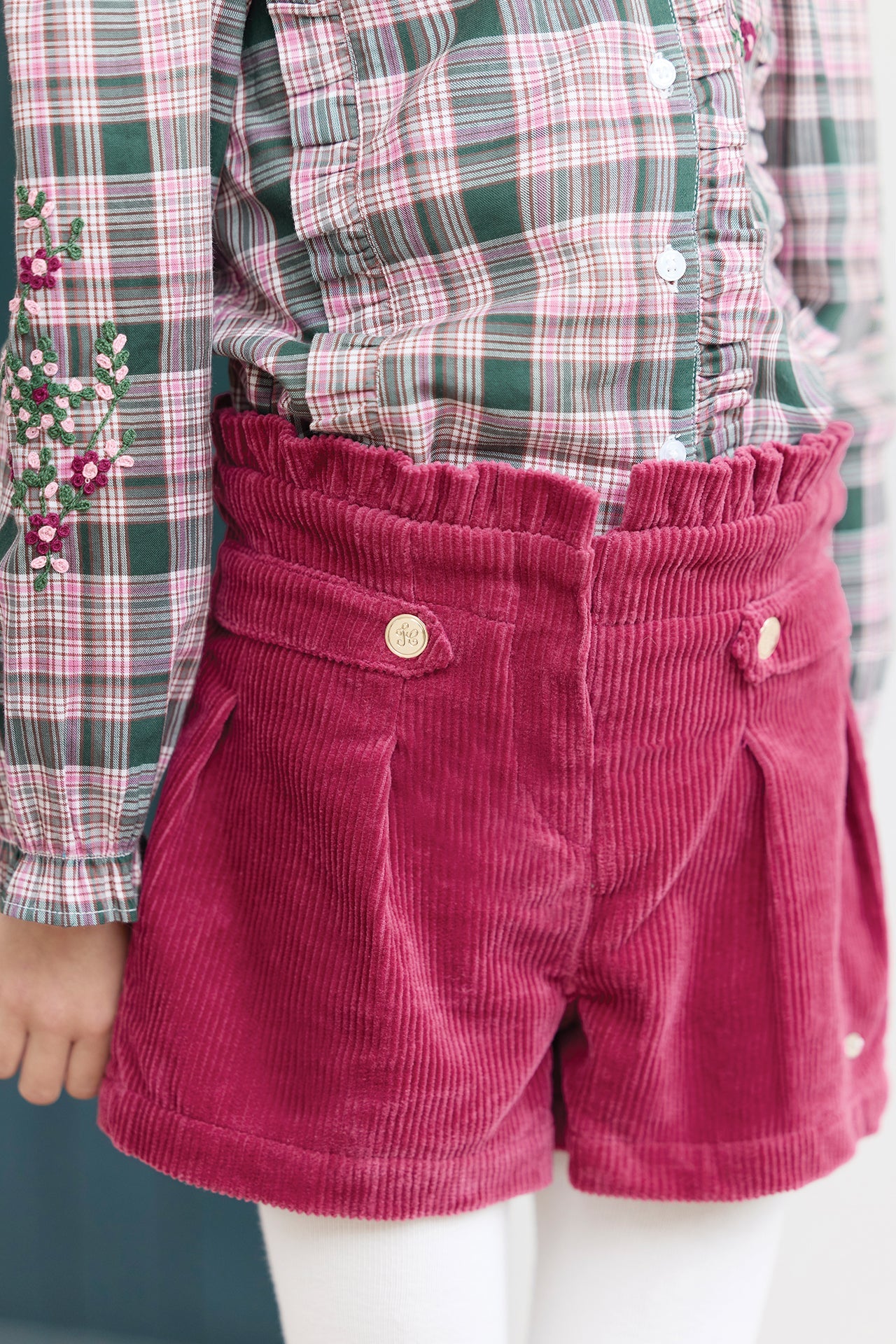 Fairytale Shorts | Magenta Velvet