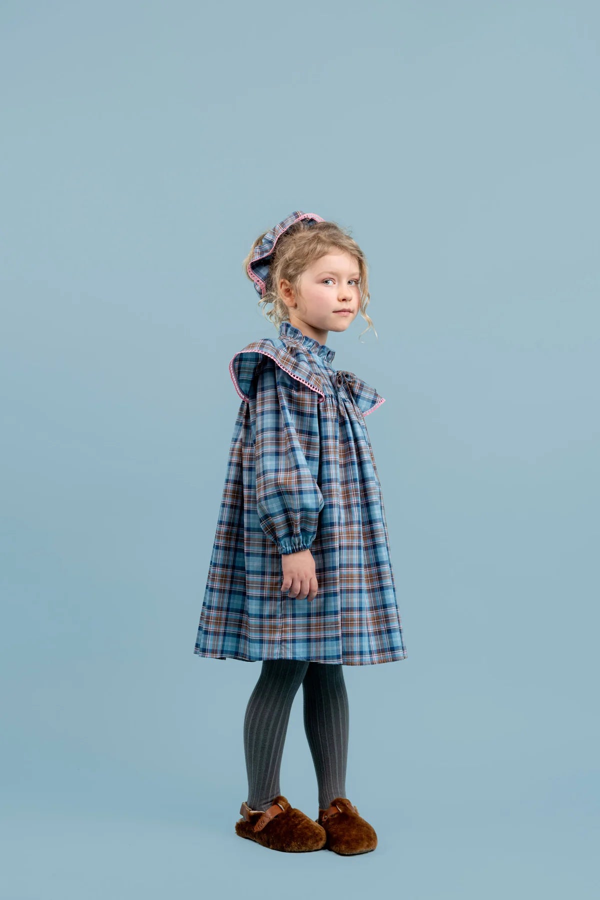Willow Cotton Scrunchy | Blue