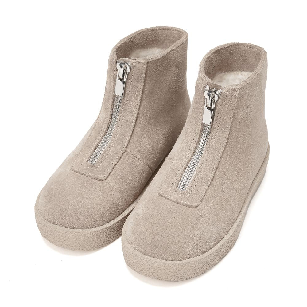 Leah Suede Boots | Light Beige