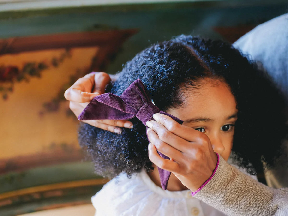 Carlotta Hair Clip | Prune Velvet