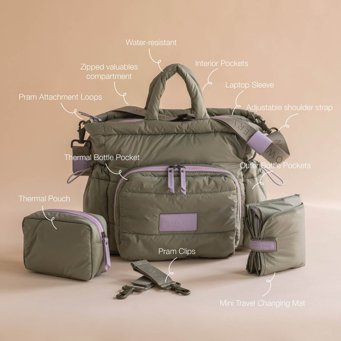 Baby Changing Tote Bag | Olive