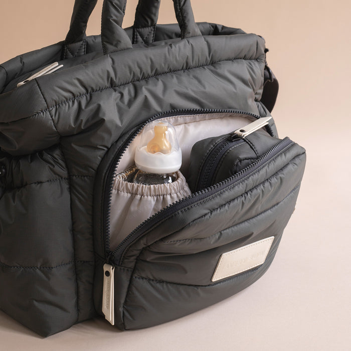 Baby Changing Tote Bag | Soft Black